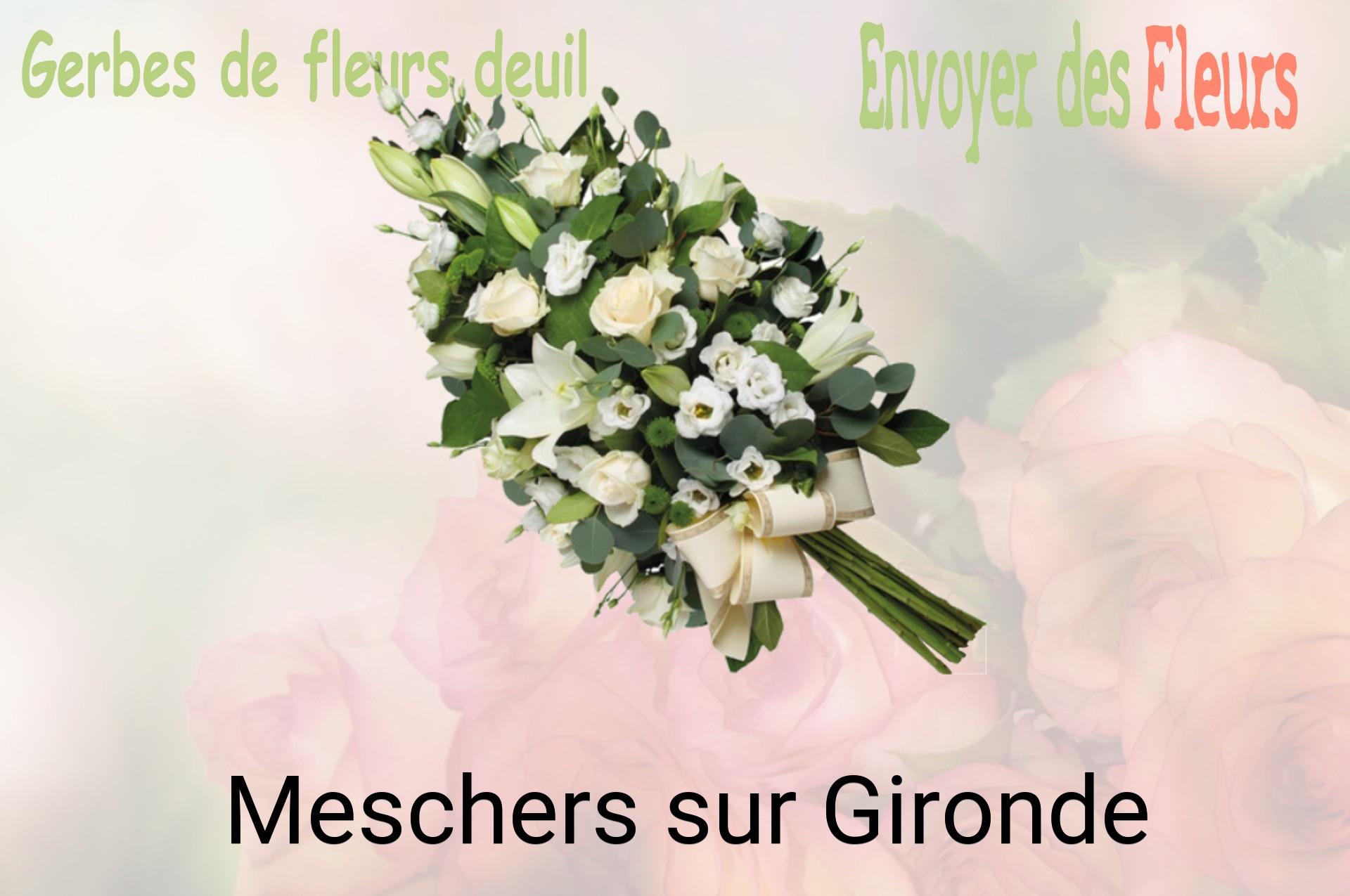 Gerbe de fleurs de deuil livrée à Meschers-sur-Gironde